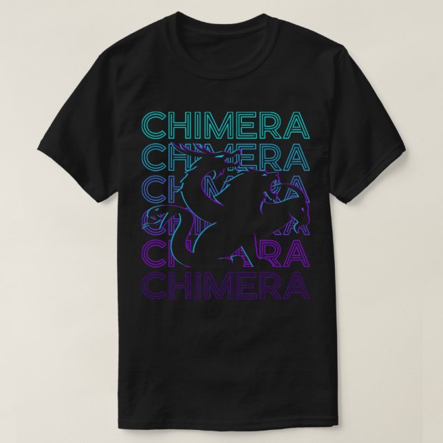 Chimera Ancient Greek Mythology Retro Gift T-Shirt (Design Front)