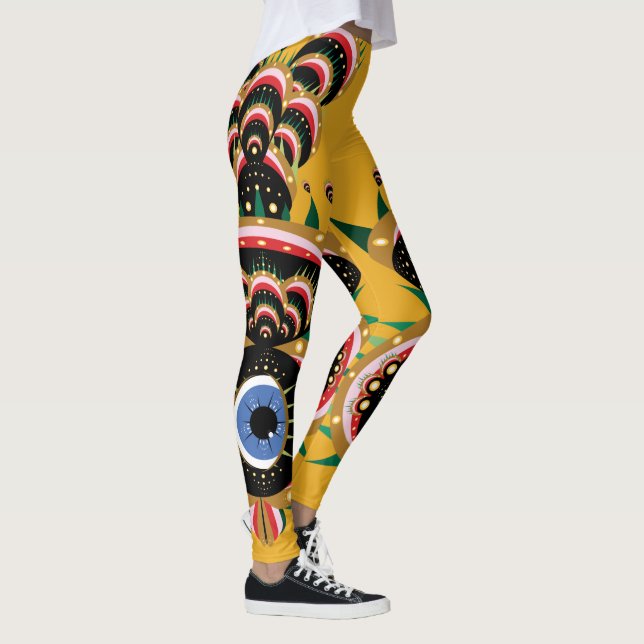 Chimera - Fish Bird All-Over-Print Leggings (Right)