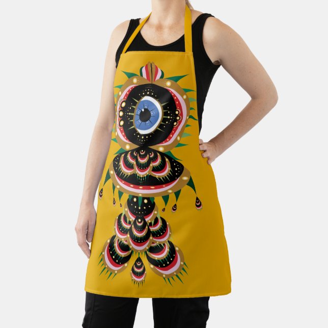 Chimera - Fish Bird Medium Apron (Insitu)