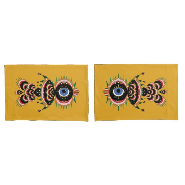 Chimera - Fish Bird Standard Pillowcases (Front-Set)