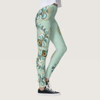 Chimera - Peacock Seahorse All-Over-Print Leggings