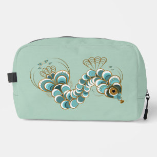 Chimera - Peacock Seahorse Pistachio Toiletry Bag