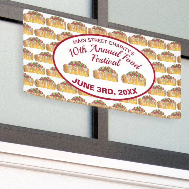 Chimichanga Tex Mex Southwestern Food Burrito Banner (Outside Building)