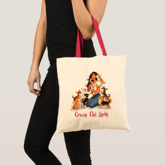 Chimigos - Crazy Chi Lady - Chihuahua  Tote Bag