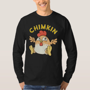 Chimkin Fat Derpy Chicken Meme Chicken Farmer T-Shirt