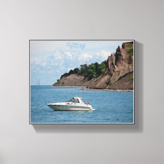 Chimney Bluffs - Lake Ontario Wrapped Canvas (Front)