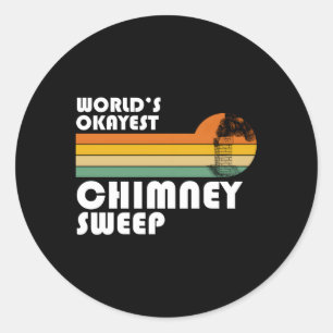 Chimney Cleaner Sweeper Professional Chimney Sweep Classic Round Sticker