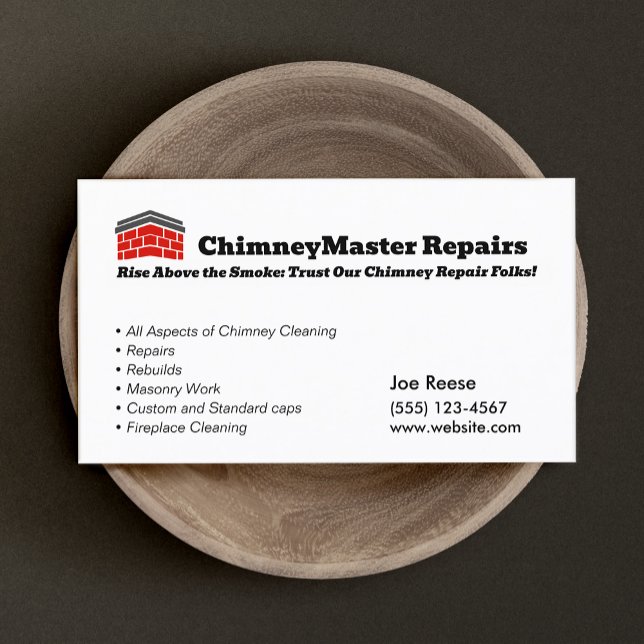 Chimney Cleaning and Repair Business Card (Creator Uploaded)