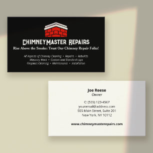 Chimney Cleaning and Repair Business Card