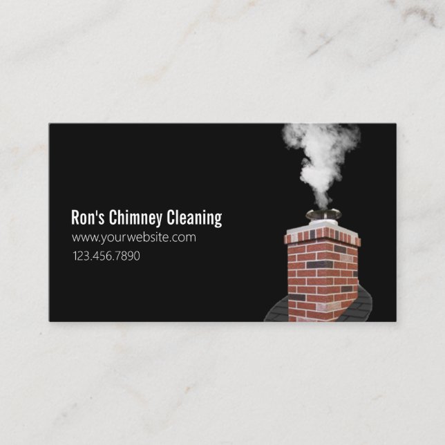 Chimney Cleaning Business Card (Front)