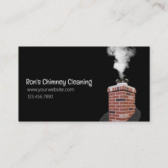 Chimney Cleaning Business Card (Front)