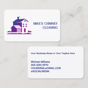 Chimney Cleansing Flue Cleaning Business Card
