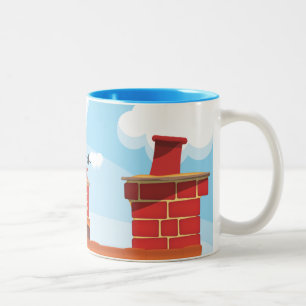 Chimney Pots Two-Tone Coffee Mug