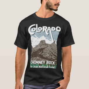 Chimney rock colorado san juan rocky mountains T-Shirt