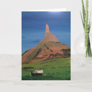 Chimney Rock Nebraska Blank Greeting Card