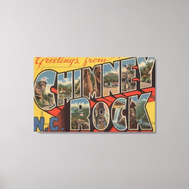 Chimney Rock, North Carolina Canvas Print (Front)
