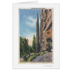 Chimney Rock on Cody Highway, Montana View