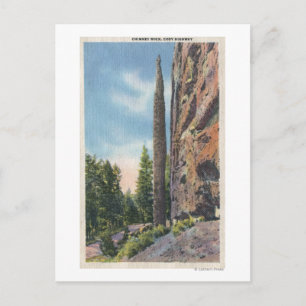 Chimney Rock on Cody Highway, Montana View Postcard