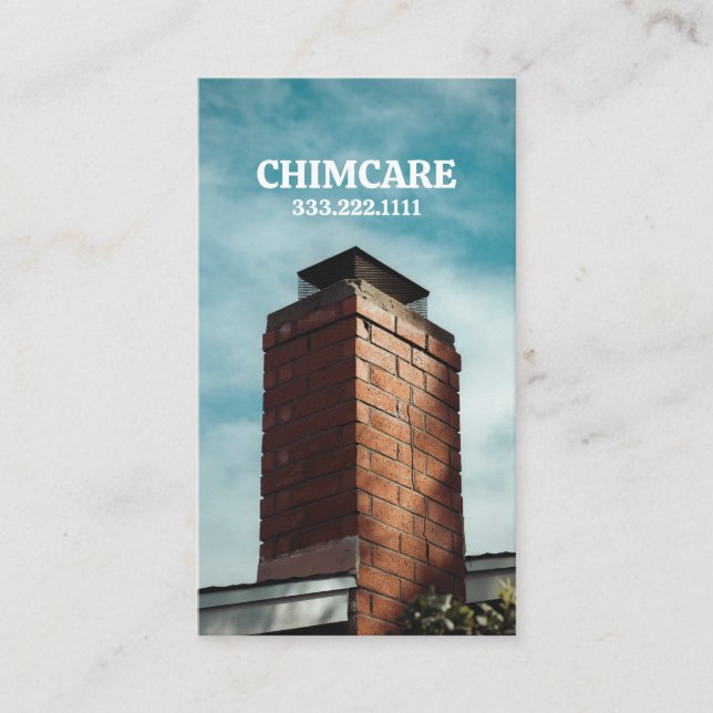 Chimney Sweep and Repair  Business Card (Front)