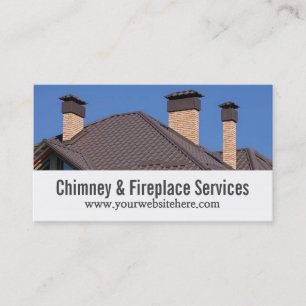Chimney Sweep Fireplace Cleaning & Repairs Business Card