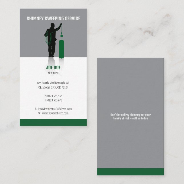Chimney Sweep | Professional Business Card (Front/Back)