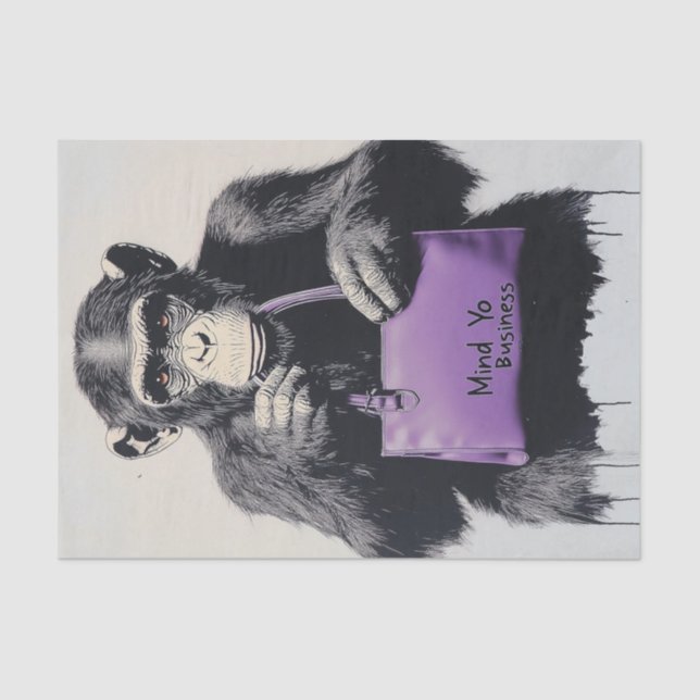 Chimp Business8 Tissue Paper (Front)
