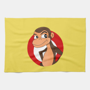 Chimp cartoon kitchen towel