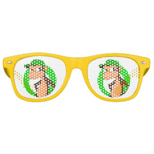 Chimp cartoon retro sunglasses