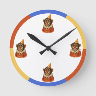 Chimp clown Wall Clock