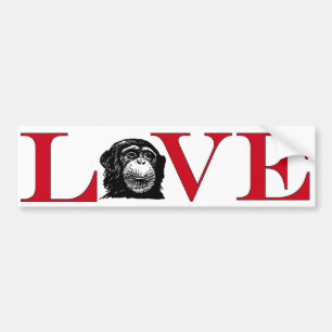 Chimp Lover Bumpersticker Bumper Sticker