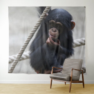 Chimpanzee 030 tapestry