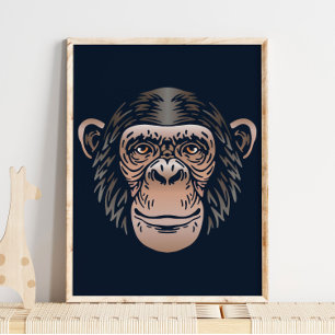 Chimpanzee African Print   Chimpanzee Animal Print