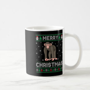 Chimpanzee Animal Men Women Kids Ugly Christmas Sw Coffee Mug