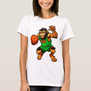 Chimpanzee Basketball Player / Basketball Monkey T-Shirt