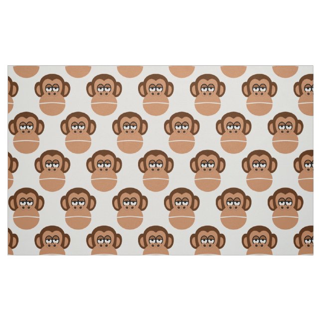 Chimpanzee cartoon fabric (Fat Quarter)
