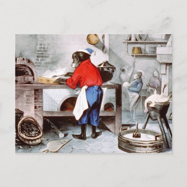Chimpanzee Chef Postcard (Front)