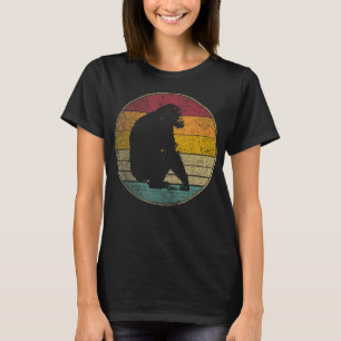 Chimpanzee Chimp Vintage Funny Retro Style 70s 80s T-Shirt