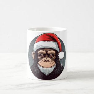 Chimpanzee Christmas Coffee Mug