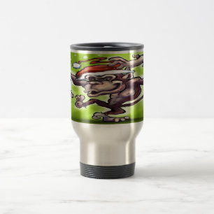 Chimpanzee Christmas Travel Mug
