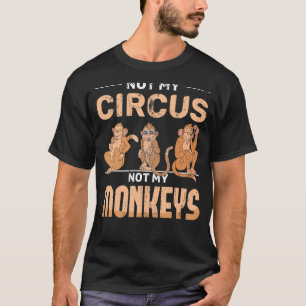 Chimpanzee Circus Zoo Animal Monkey Lover Monkey T-Shirt