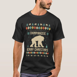 Chimpanzee Funny Ugly Sweater Vintage Retro For Ch