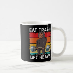 Chimpanzee Gym Weight Training Eat Trash Lift Heav Coffee Mug