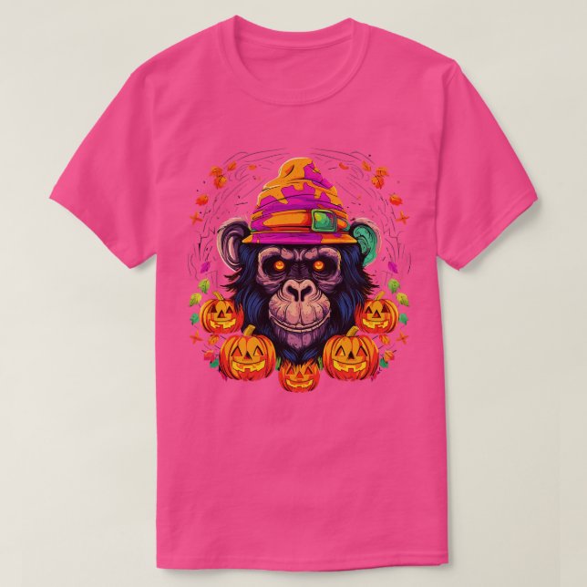 Chimpanzee Halloween T-Shirt (Design Front)