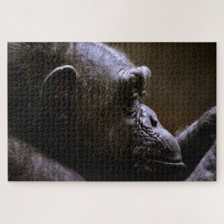 Chimpanzee Head close up Jigsaw Puzzle