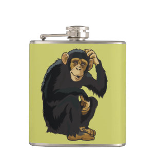 chimpanzee hip flask