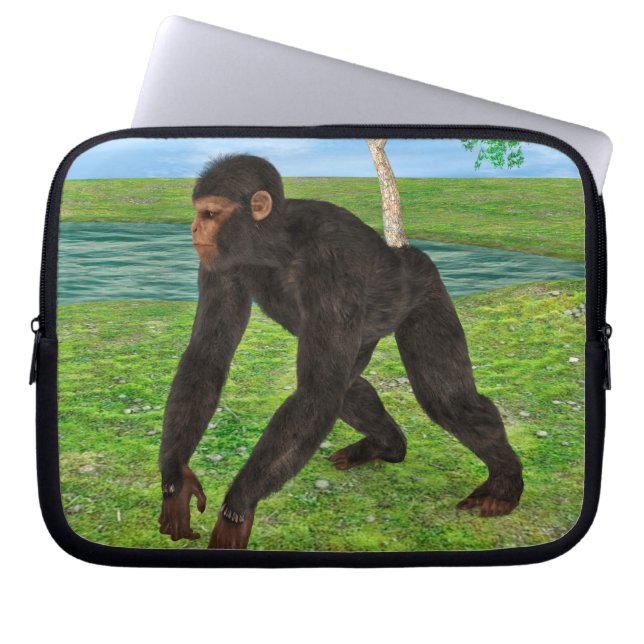 Chimpanzee Laptop Sleeve (Front)