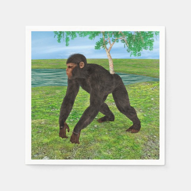 Chimpanzee Napkin (Front)