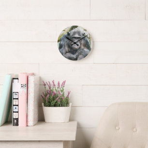 CHIMPANZEE ROUND CLOCK