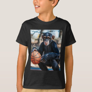 Chimpanzee Sketll Monkey Funny Graphic 1 T-Shirt