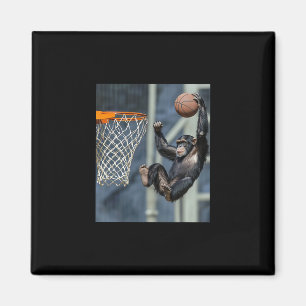 Chimpanzee Sketll Monkey Funny Graphic  Magnet